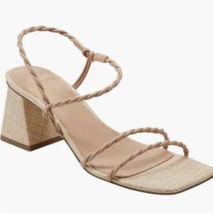 Marc Fisher Cary Braided Heel - Light Natural